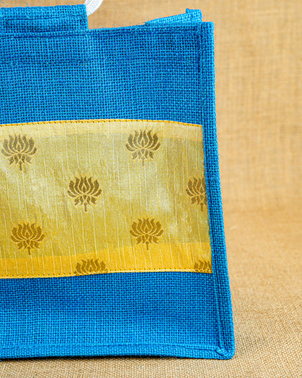 Jute Bag with Lotus Design - WBG1235