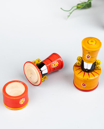 Etikoppaka Toys - Kumkum Holder - Set of 2 - WBG1258