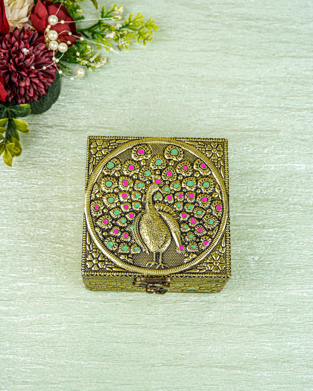 Jewel Box with Peacock Design - WBG1270