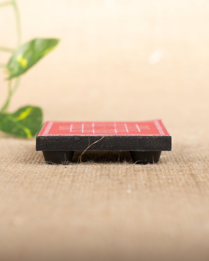 Aishwarya Kolam Design Glitter Laminated Manai - WBG1381