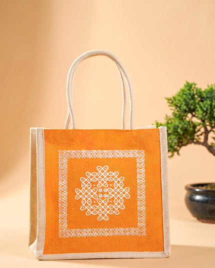 Jute Bag Kolam Design - WBG1409