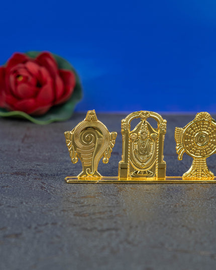 Zinc Alloy Tirupathi Balaji with Shank and Chakra - WBG1423