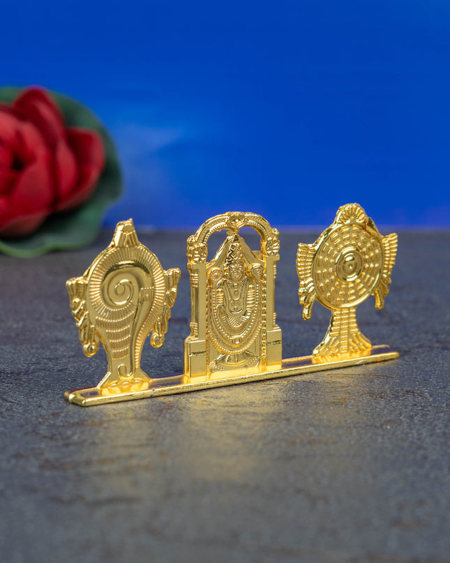 Zinc Alloy Tirupathi Balaji with Shank and Chakra - WBG1423