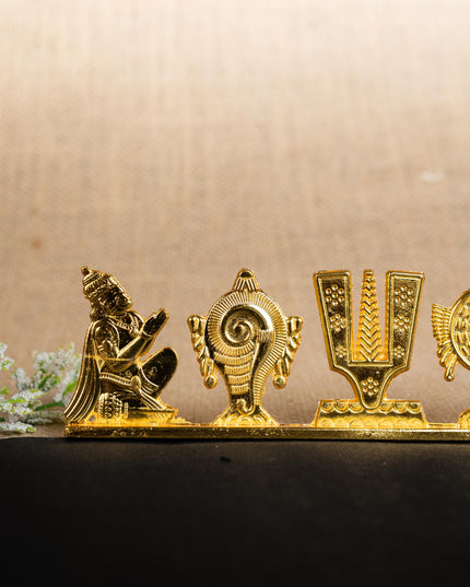 Zinc Alloy Shank Chakra Nama Stand - Gold Finish - WBG1424-3