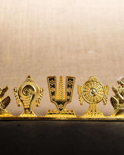 Zinc Alloy Shank Chakra Nama Stand - Gold Finish - WBG1424-3