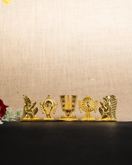 Zinc Alloy Shank Chakra Nama Stand - Gold Finish - WBG1424-3