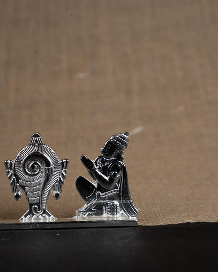 Zinc Alloy Shank Chakra Nama Stand - Silver Finish - WBG1424-4