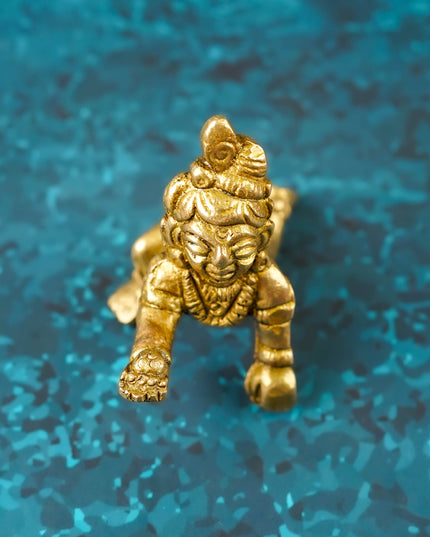 Brass Laddu Gopal Figurines - 2 inch - WBG1436