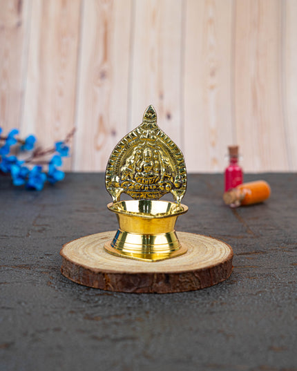 Brass Gajalakshmi Kamakshi Diya - WBG1441