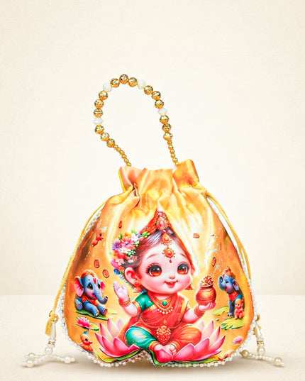 Potli Bag with Lakshmi Design - WBG1478