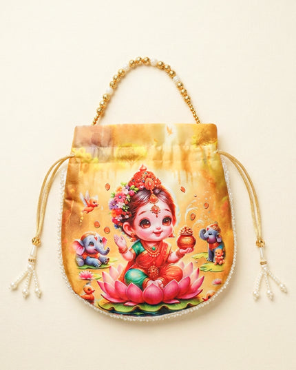 Potli Bag with Lakshmi Design - WBG1478