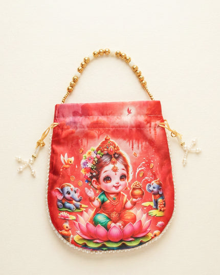 Potli Bag with Lakshmi Design - WBG1478