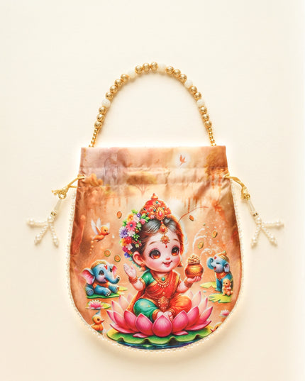 Potli Bag with Lakshmi Design - WBG1478