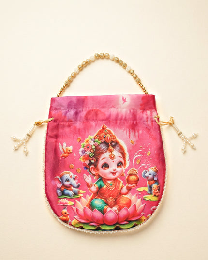 Potli Bag with Lakshmi Design - WBG1478