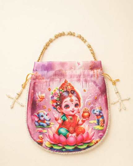 Potli Bag with Lakshmi Design - WBG1478