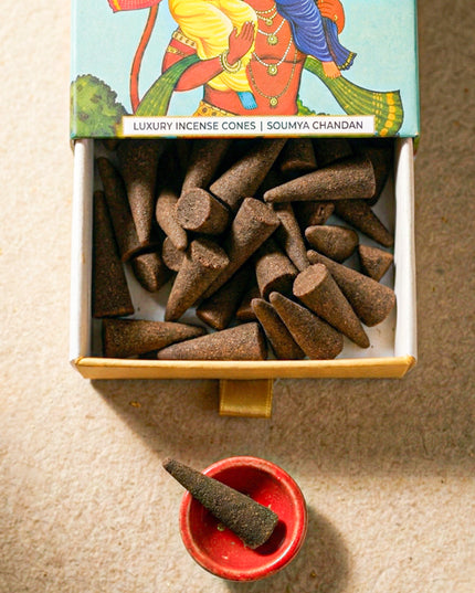 Luxury Incense Cones - Soumya Chandan - WBG1513
