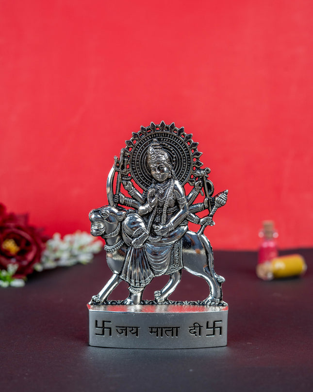 Zinc Alloy Durga Murti - Silver Antique - WBG1514-1