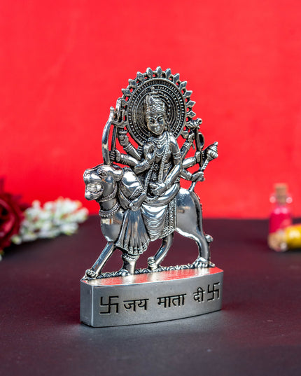 Zinc Alloy Durga Murti - Silver Antique - WBG1514-1
