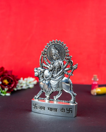 Zinc Alloy Durga Murti - Silver Antique - WBG1514-1