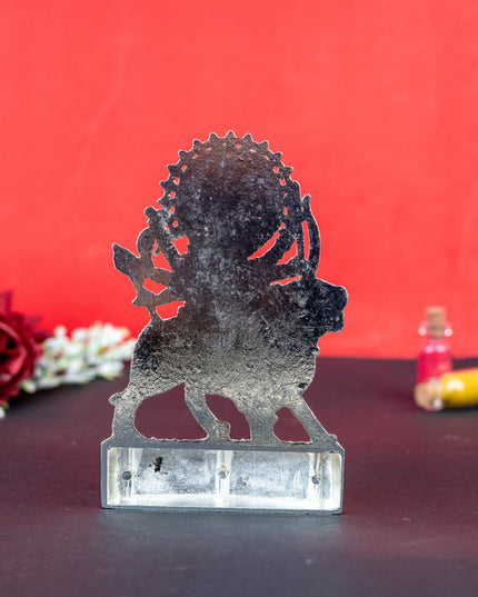 Zinc Alloy Durga Murti - Silver Antique - WBG1514-1