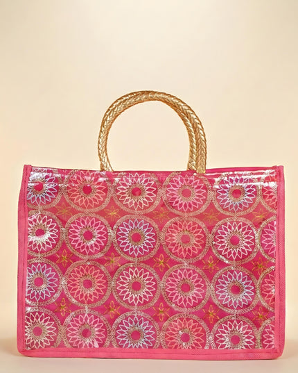 Handbag with Embroidery Design - Assorted - WBG1585