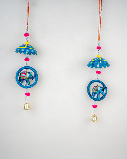 Elephant Thoran with Bells - Set of 2 - WBG1588