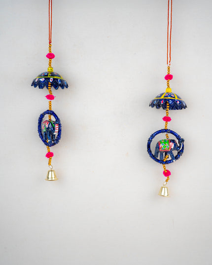 Elephant Thoran with Bells - Set of 2 - WBG1588