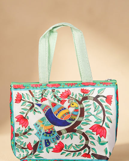 Handbag with Peacock Design - WBG1621