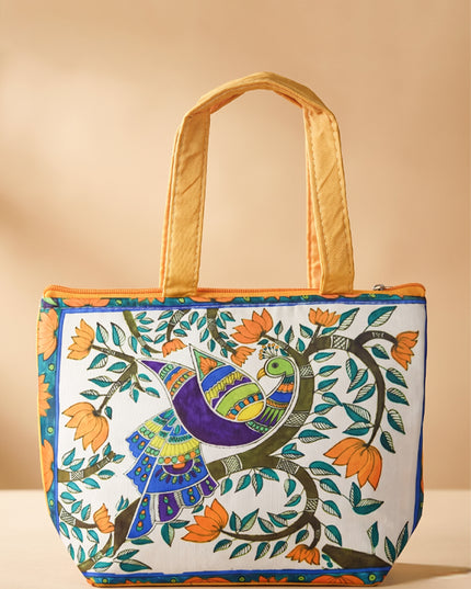 Handbag with Peacock Design - WBG1621
