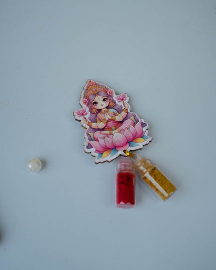 Designer Purse with Bangle & Manjal Kumkum - WBG1633-1