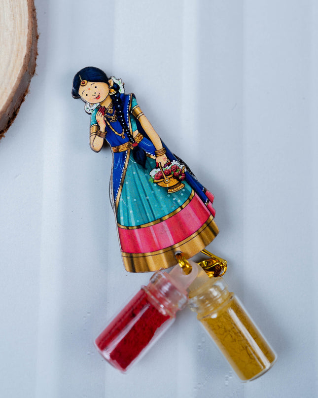 Half Saree Haldi Kumkum Set - WBG1718