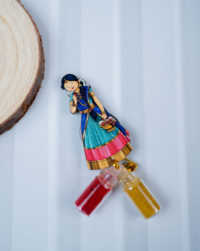 Half Saree Haldi Kumkum Set - WBG1718