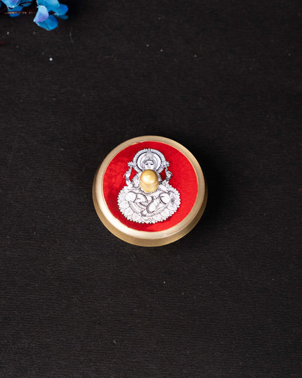 Brass Kumkum Dibbi - Madhubani - WBG1745