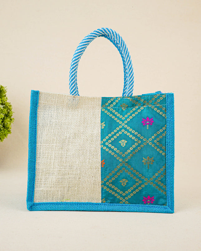 Jute Bag with Contrast Border - WBG1762