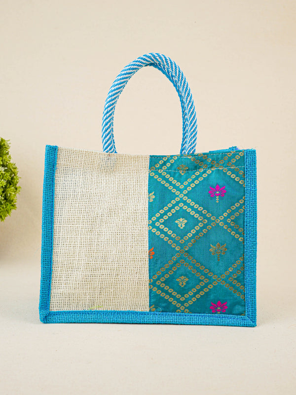 Jute Bag with Contrast Border - WBG1762