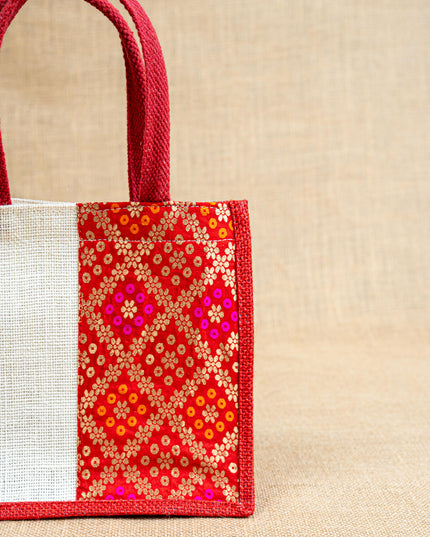 Jute Bag with Contrast Border - WBG1762