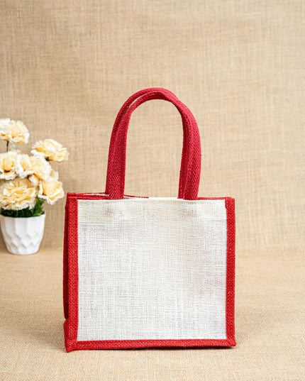 Jute Bag with Contrast Border - WBG1762