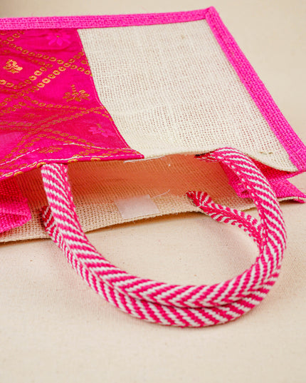 Jute Bag with Contrast Border - WBG1762