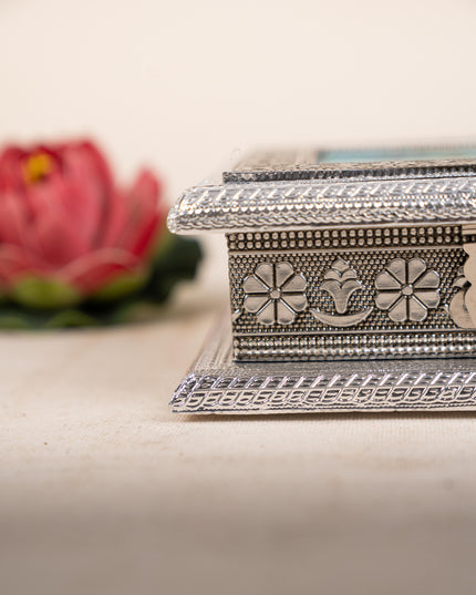 Customized - Meenakari Dry Fruit Box - 6x6 inch - Baby Shower - WBG1781