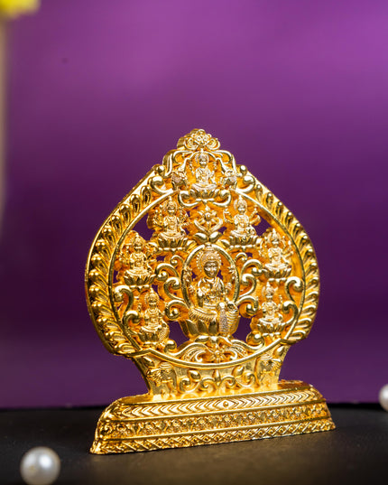 Murti - Ashtalakshmi - Gold Finish - 3 inch - WBG1794-3