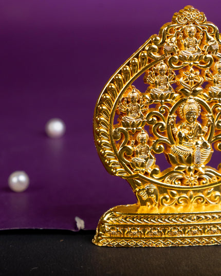 Murti - Ashtalakshmi - Gold Finish - 3 inch - WBG1794-3