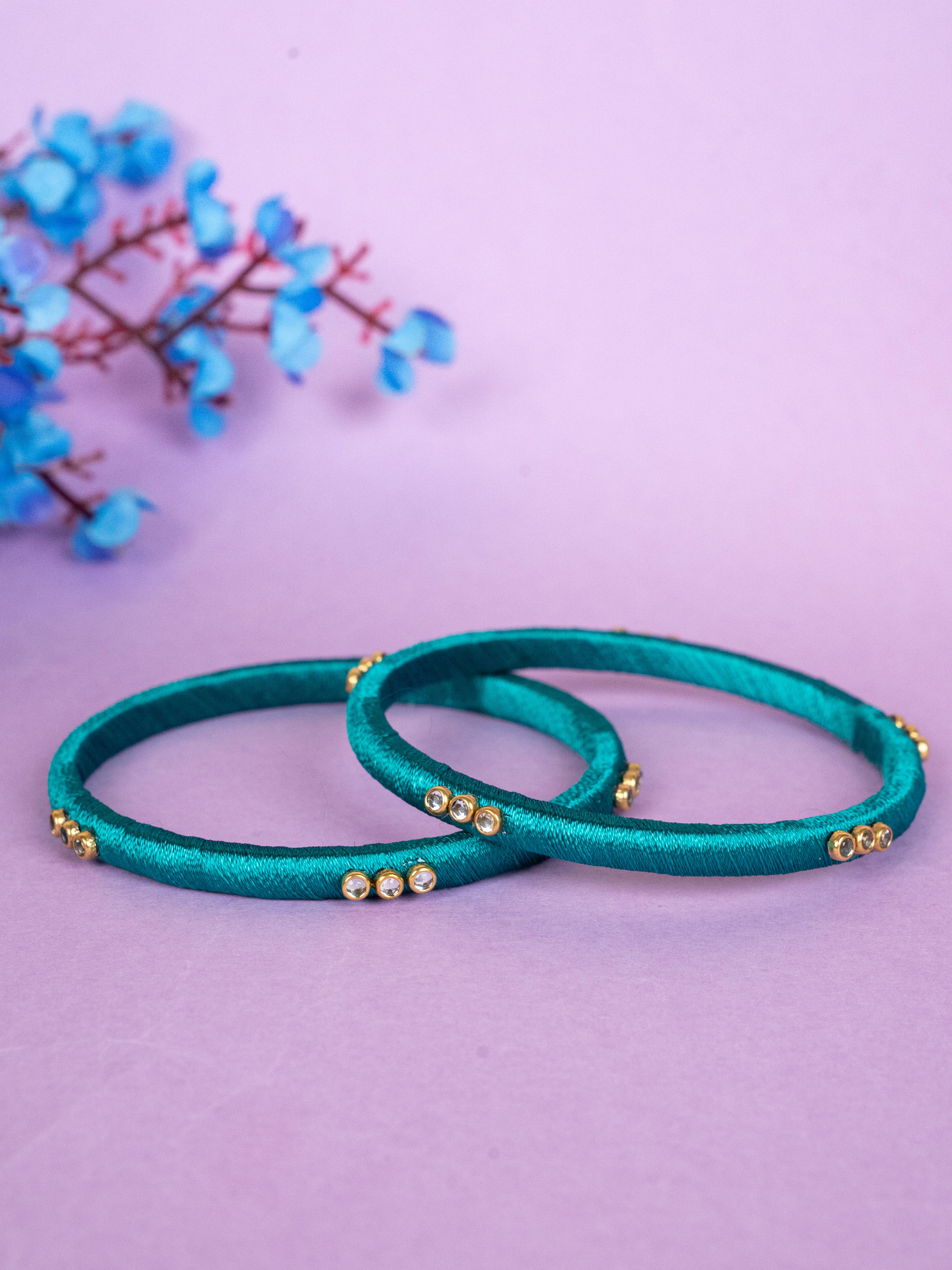 Silk Thread Bangles Set of inch WBG1796-2