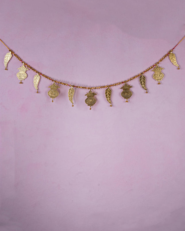 Decorative Thoran with Kalash - Gold - WBG1803-2