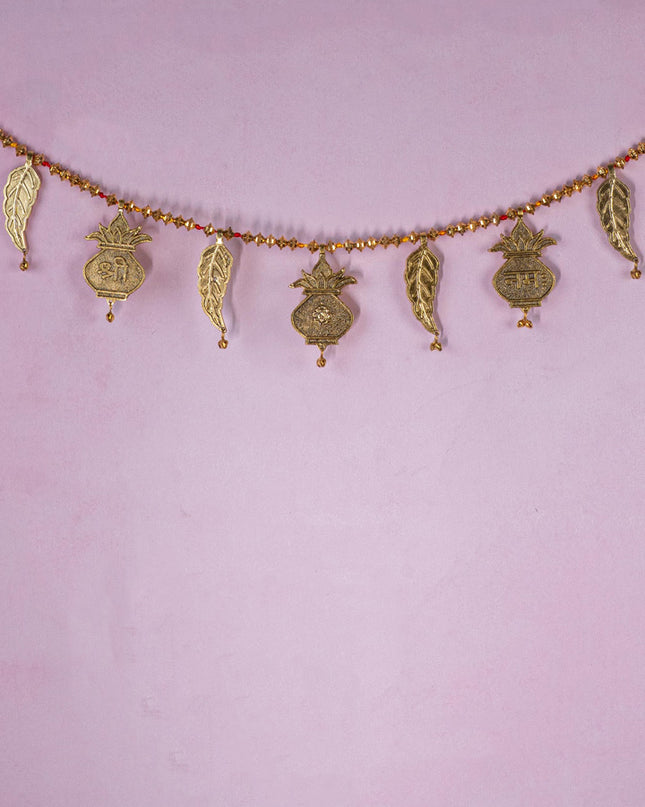 Decorative Thoran with Kalash - Gold - WBG1803-2