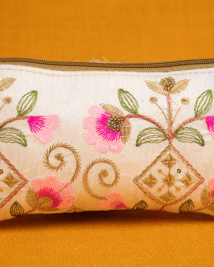 Raw Silk Purse - Embroidery Design - WBG1821