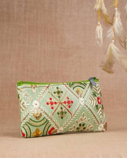 Raw Silk Purse - Embroidery Design - WBG1821