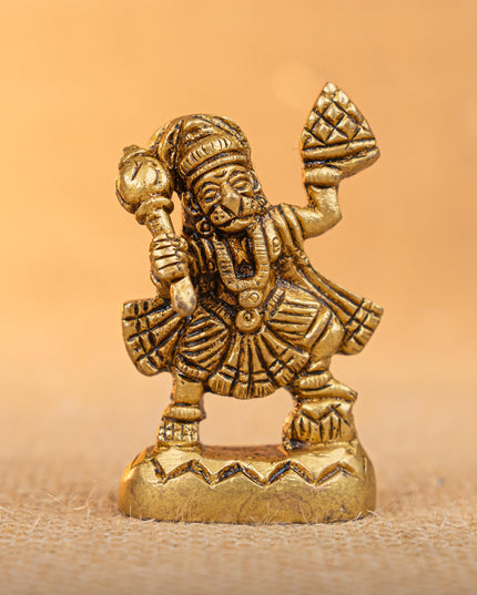 Brass Hanuman Idol - 2 inch - WBG1833