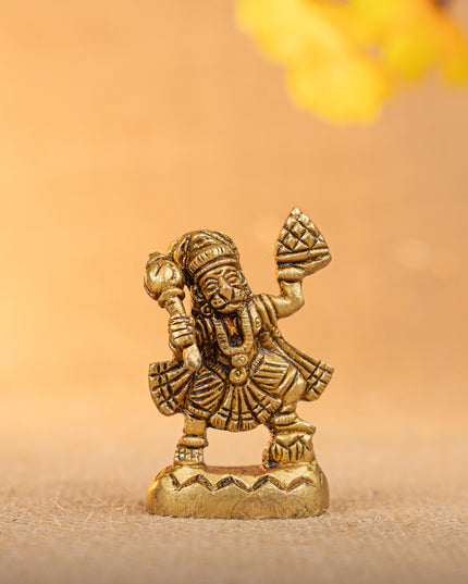 Brass Hanuman Idol - 2 inch - WBG1833