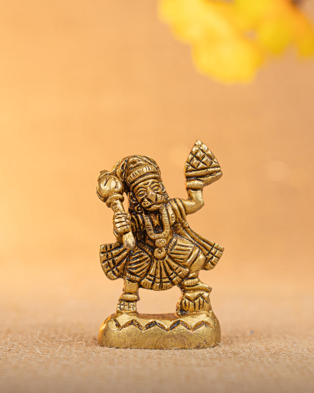Brass Hanuman Idol - 2 inch - WBG1833