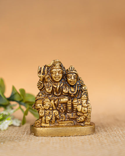 Brass Shiv Parivar Idol - 2 inch - WBG1837